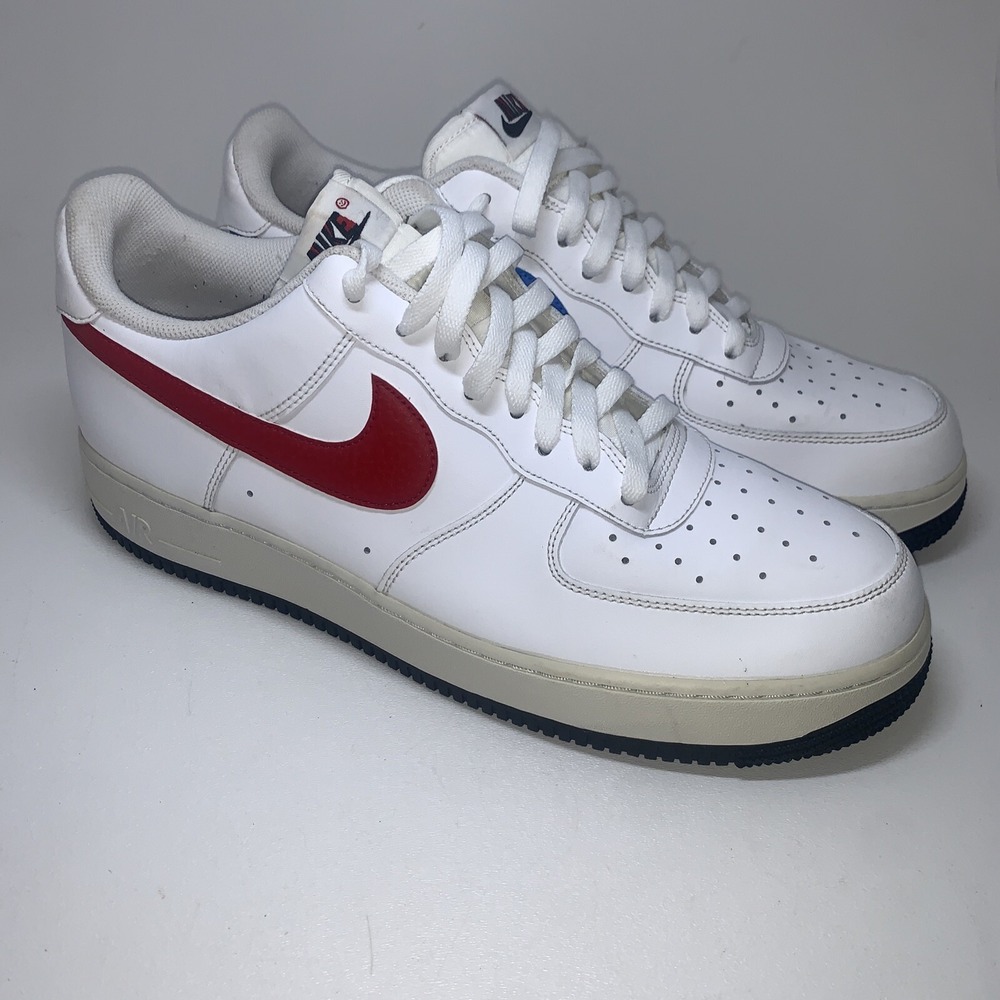 Nike Air Force 1 low Men's Size 12 (CT2816-100) Red And Blue Swoosh